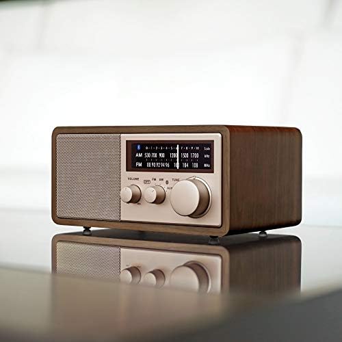 Sangean WR-16SE 45th Anniversary AM/FM/Bluetooth Radio, Dark Walnut Wood