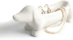 Dachshund Ring Holder, Weiner Dog Ceramic Trinket Tray for Women Men