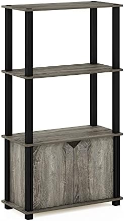 Furinno Go Green 4-Tier Storage Shelves, Book Shelf, French Oak