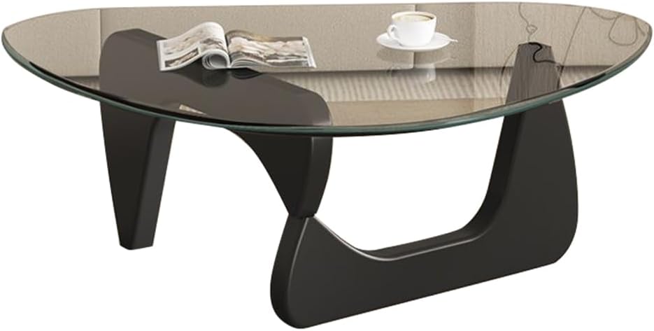 Modern Glass Coffee Table, Mid Century Small Coffee Table, Coffee Table for L...