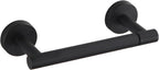 BGL Toilet Paper Holder Black Wall Mount, Bathroom Toilet Paper Holder Matte Black SUS 304 Stainless Steel, Double Post Pivoting Toilet Paper Roll Holder for Bathroom RV