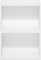 Furinno Luder Bookcase / Book / Storage, 2-Tier, White