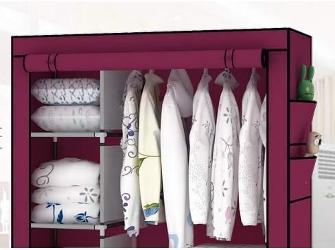 When the Quarter Wardrobe Non-Woven Fold Portable Storage Cabinet Multifuncti...