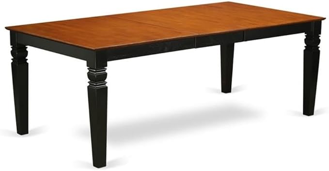 East West Furniture LGPF9-BCH-W 9 Piece Modern Dining Table Set Includes a Re...