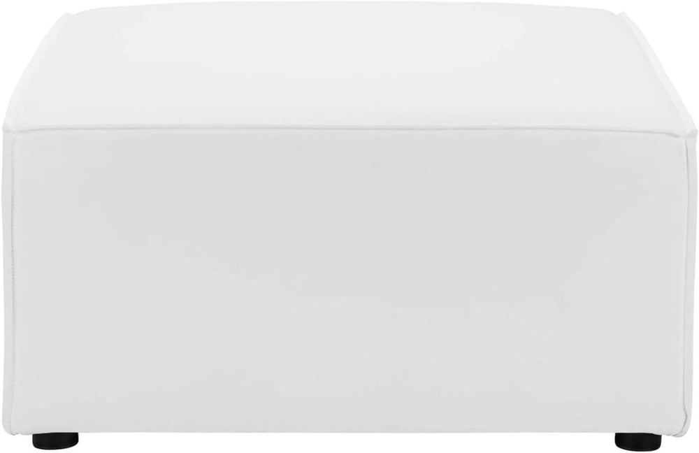 Modway EEI-4211-WHI Saybrook Patio Sectional Ottoman in White, 29.5 x 29.5 x ...