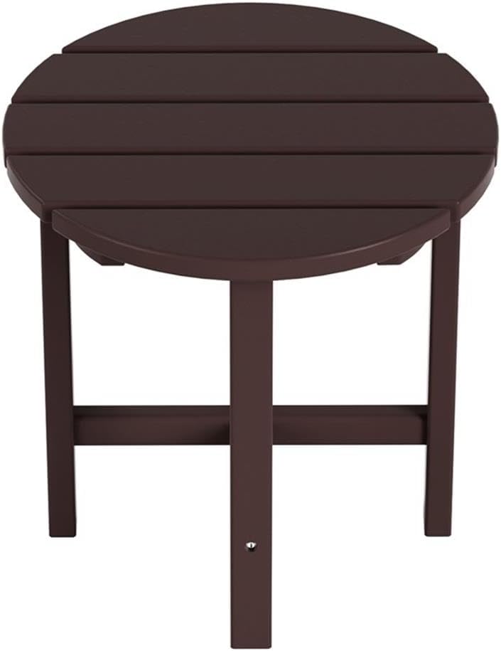 Costaelm Round Outdoor Side Tables, Adirondack Patio Tables for Outside, HDPE...
