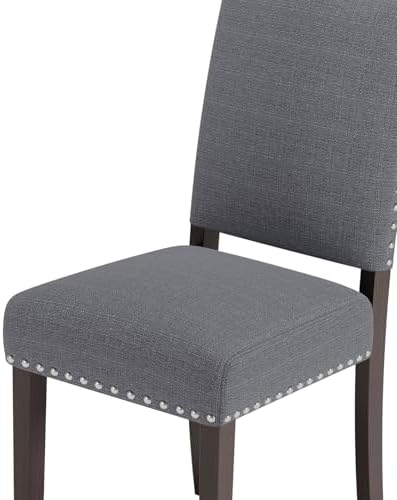 Upholstered Dining Chairs Set of 6 with Thickened Seat Cushion