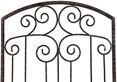 H Potter Premium 8-Foot Iron Garden Trellis - Heavy Duty Plant Support for Cl...