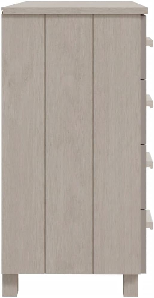 White Sideboard Buffet Cabinet, Solid Pine Wood and MDF Dining Room Credenza ...