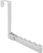 Over the Door Hanger Portable Coat Rack Heavy Duty Folding Hanging Clothes Rack for Space Saving Coat Towels for Bedroom Bathroom (White)