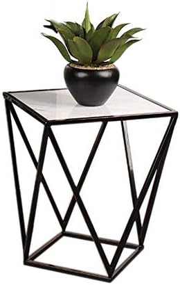 Telephone Table, Modern Living Room Marble Square Coffee Table,Metal Industry...