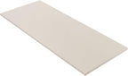 Kaboon Universal Tabletop 55"x23.62" Solid One-Piece Melamine Table Top, Double Desk L-Desk DIY, Home and Office Countertop,Leather/Ivory