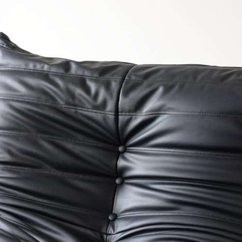 Comfy Lazy Floor Sofa Couch,Soft Armless Chair,Faux Leather Lounge Chair,Corn...