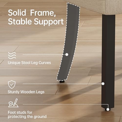 keoni Wooden Dining Chairs Set of 6 with Black Rubberwood Legs and Backrest