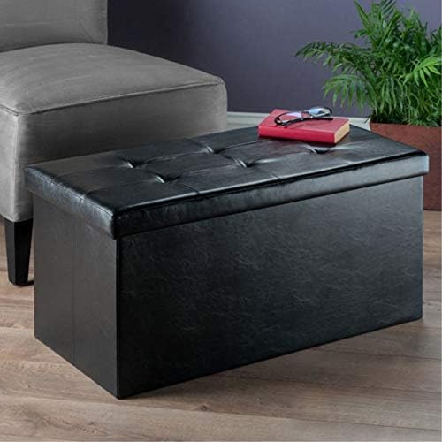 Ashford Ottoman with Storage Faux Leather
