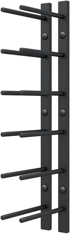 Ultra Wine Racks Cork Out Wall Mounted Wine Rack (2 Foot, Matte Black, Holds 6 Wine Bottles) - Modern & Minimalist Metal Wine Storage for Home Bar, Kitchen, Dining Room, Wine Cellar