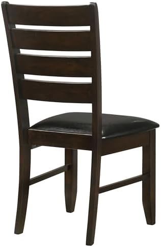 Coaster Dalila Faux Leather Dining Side Chair Set of 2, Cappuccino 102722