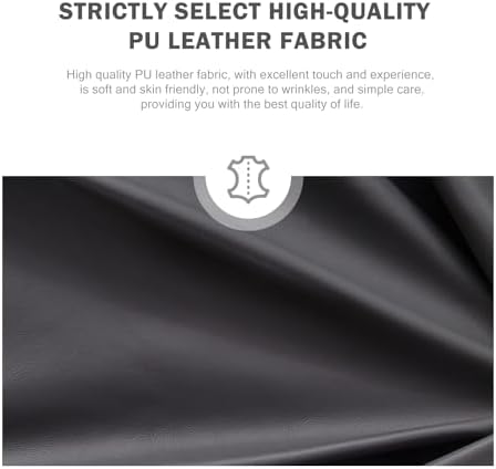 Leather Dining Chairs, Upholstered Dining Room Chairs, Black, Set of 6