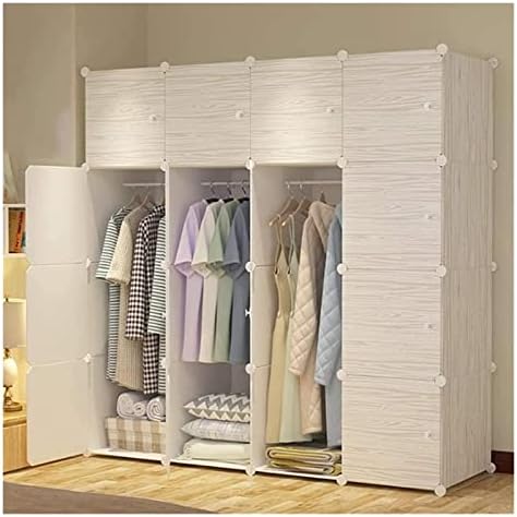 Portable Wardrobe Closet Rack for Bedroom - Easy Storage Solution for Clothes...