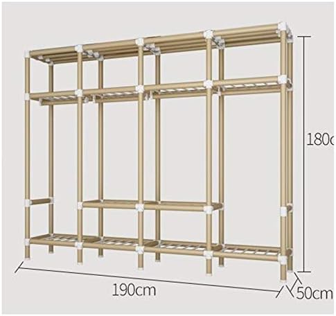 Detachable Wardrobe Steel Frame Thicken Bold Folding Full Hanging Fabric Simp...