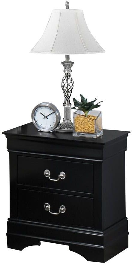 Two Drawers Nightstand Contemporary & Simple Style,for Small Spaces