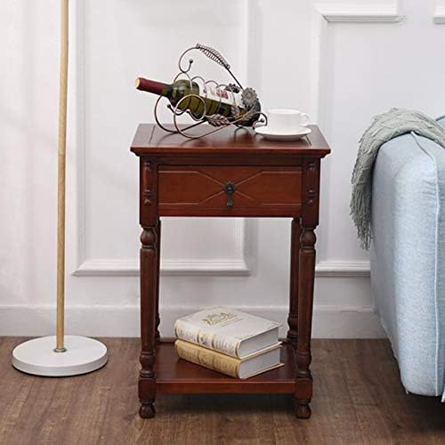 Telephone Table, American Bedside Table with Drawers,The Sofa Beside The Cabi...