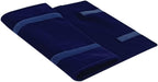 Velet Travel Jewelry Case Roll Bag Organizer for Necklace Bracelet Black Gray Velvet (Blue)