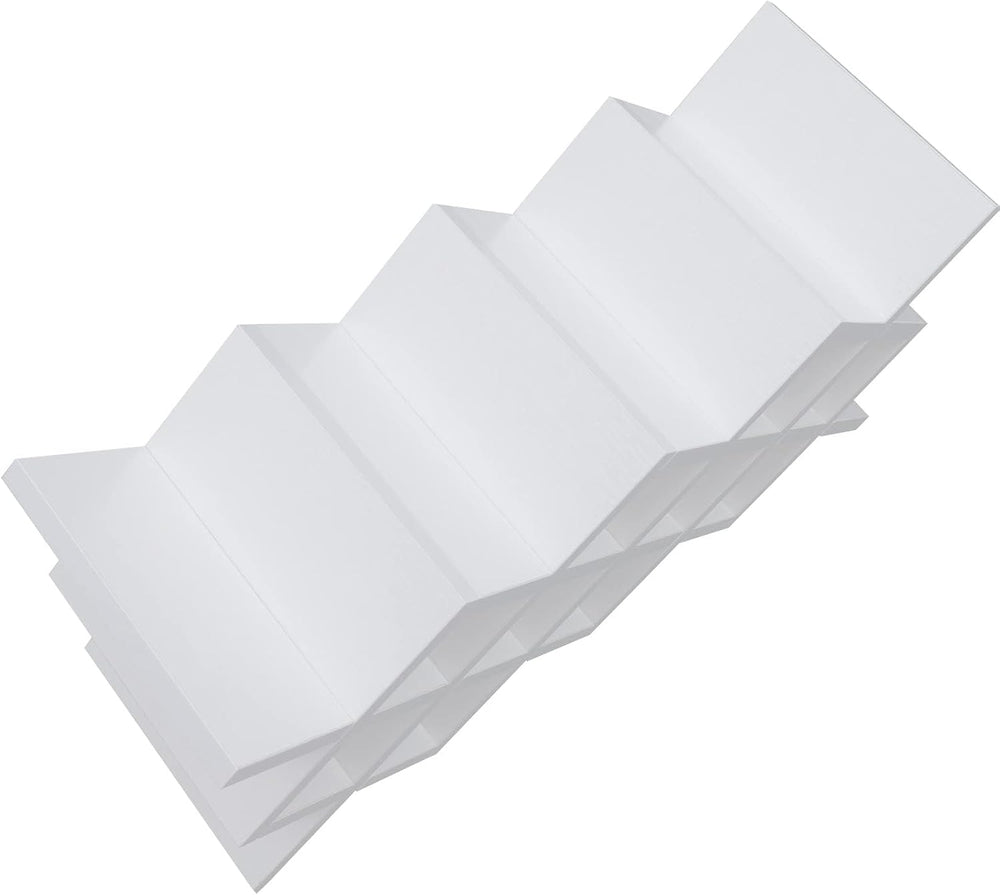 White Wine Racks Countertop for 10 Bottles, Wooden Wine Holder Freestanding W...