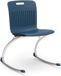 Virco ANROCK16 Analogy Rocking Chair 16" Seat Height (Set of 4) - Navy | For 3rd to 4th Grade, Flexible Seating, Promotes Focus, Ideal for Classrooms and Libraries, No Assembly Required