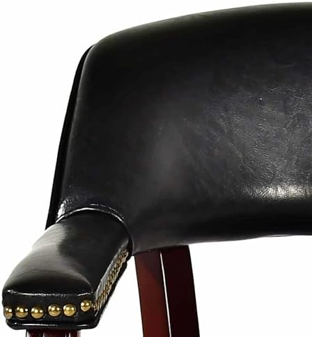 Steve Silver Furniture Tournament Arm Dining Chair with Casters, Upholstered ...