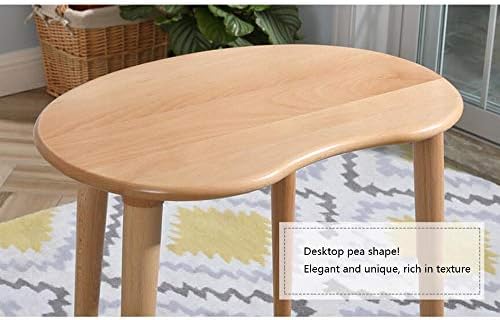 Telephone Table, Solid Wood Pea Shaped Side Table,Living Room Bedroom Furnitu...