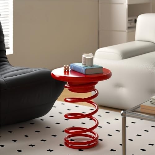 Stool Side Table - Minimalist Accent Ottoman for Small Spaces - Versatile Sho...