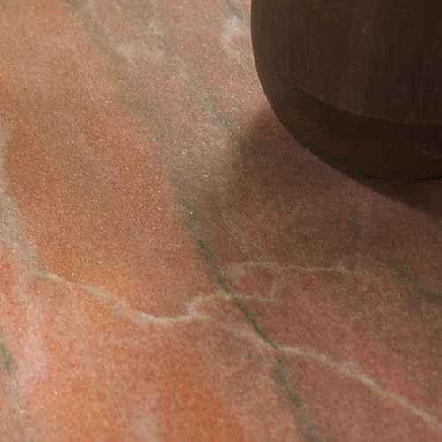 SAFAVIEH Furniture - Valentia Tall Marble Accent Table - Coral - Marble Top -...