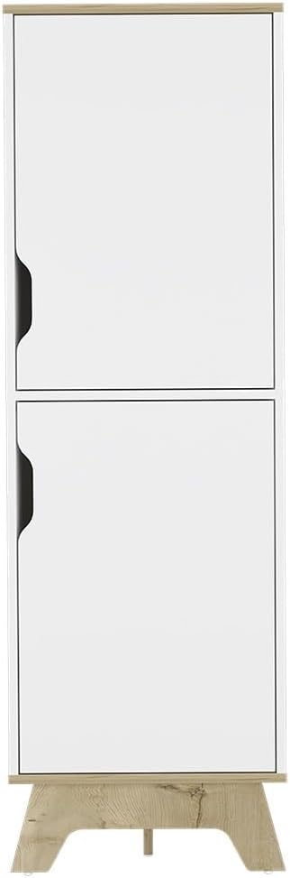 Single Kitchen Pantry Wallas Cabinet, Storage Cabinet Locker with Four Shelve...