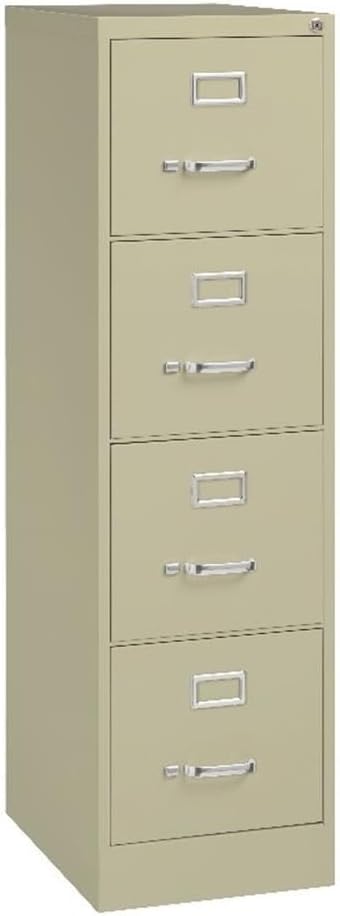 Pemberly Row 22" D Metal 4-Drawers Letter Width Vertical Filing Cabinet ...