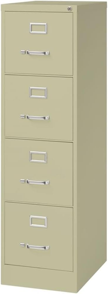 Pemberly Row 22" D Metal 4-Drawers Letter Width Vertical Filing Cabinet ...