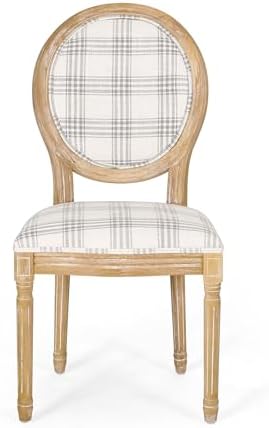 Christopher Knight Home Phinnaeus Dining Chair Set, Set of 4, Wood, Gray Plai...
