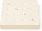 Oirlv Microfiber Diamonds Gemstones Jewelry Display Organize Tray Crystal Beads Holder for Stones Display Organizer Showcase(Beige)