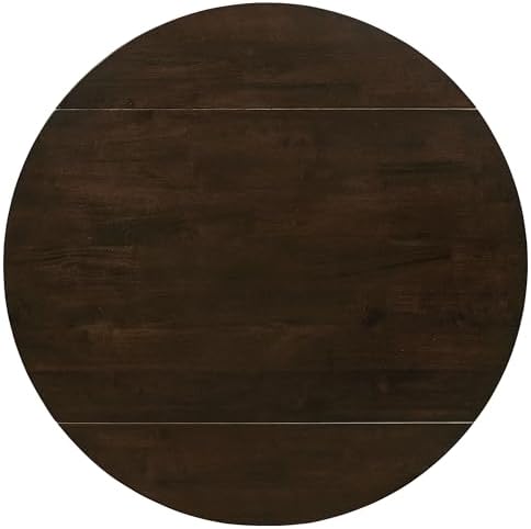 Coaster Home Furnishings 3-Piece Round Wood Dining Room Set Drop Leaf Extensi...