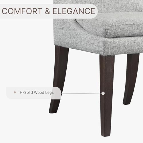 KISLOT Upholstered Dining Chairs Modern Sidechair Performance Fabric High Bac...