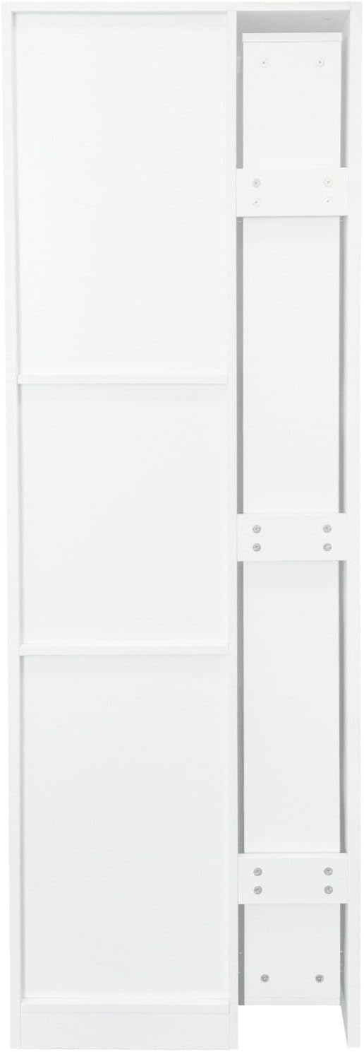 Kitchen Pantry Cabinet with Glass Door & Pull Out Shelves, 70.87" Ta...