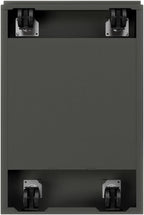 Hirsh HL10000 Series Metal Mobile Pedestal File Cabinet with 3-Drawer Box/Box/File Drawer, Hidden Casters, Counterweights, Core-Removable Lock, Pre-Assembled, Commercial Grade in Charcoal