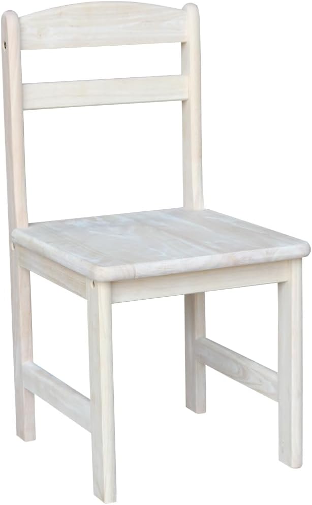 International Concepts Unfinished Kids Chair Set