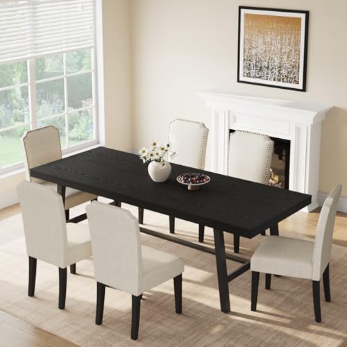 GarveeHome Industrial Dining Table for 8-10 People, 86.61" Long Large Ki...