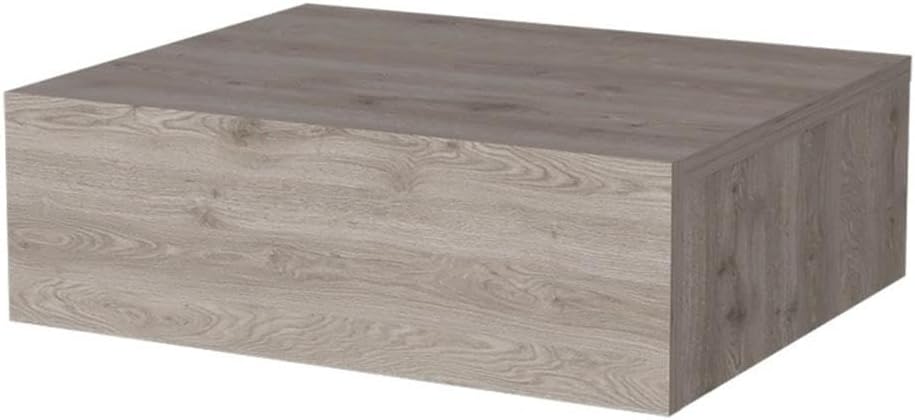 Vienna 1-Drawer Manufactured Wood Floating Nightstand, Light Gray