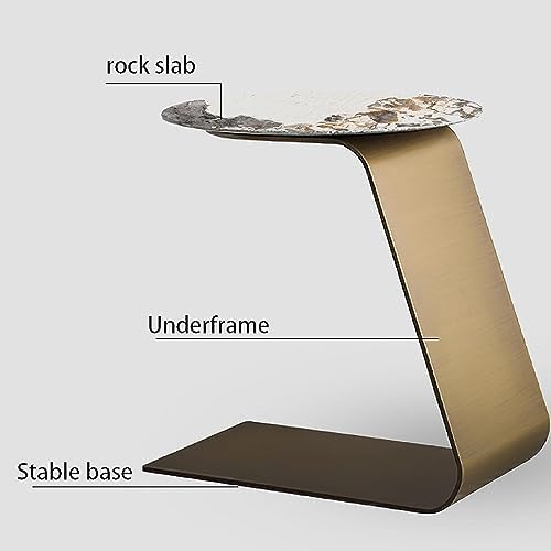 End Table Creative End Table Slate Carbon Steel Coffee Table Unique Side Tabl...
