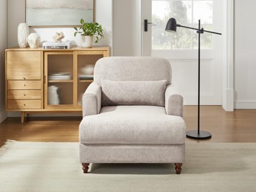 VANOMi Chaise Lounge Accent Chair Indoor with Adjustable Backrest, Oversized ...