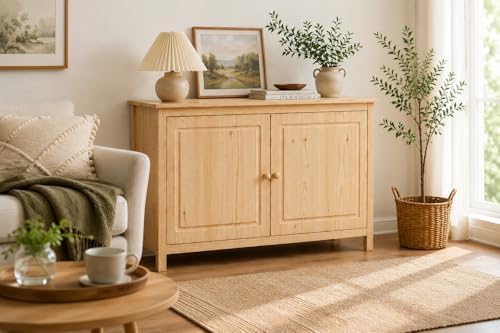 From the Tree Furniture 44" Solid Pine Shaker Sideboard, Unfinished