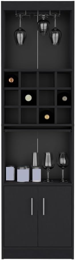 Corner Storage Cabinet, Pantry Sideboard Cupboard Wine Locker for Kitchen Liv...