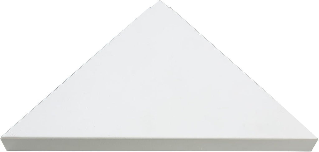Palisade Vinyl Waterproof Corner Shower Shelf in Dusty Pearl